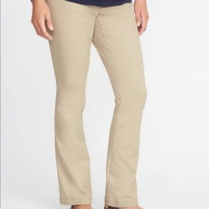Khaki Maternity bootcut pants